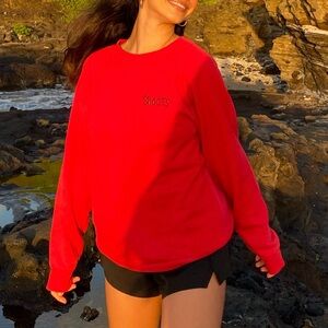 Vintage sweater red